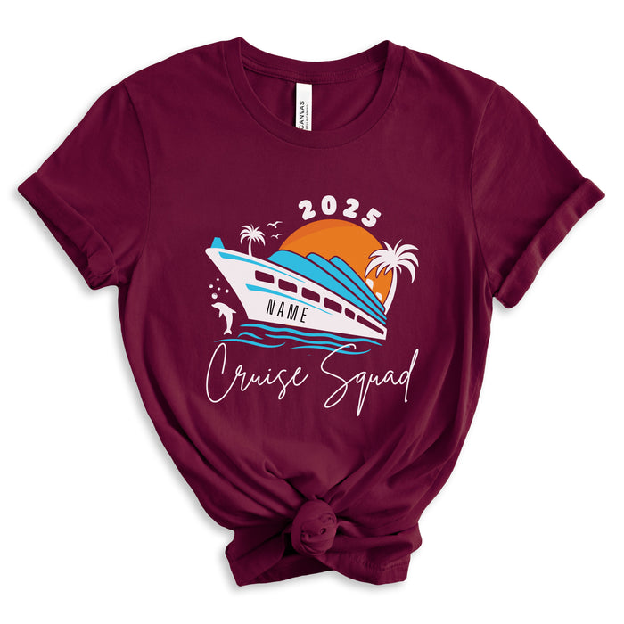 Personalized Cruise Squad Shirt, Custom Travel Shirt, Cruise Crew Shirt, Family Vacation Shirts, Family Vacation, Travel Gift, Vacation Trip