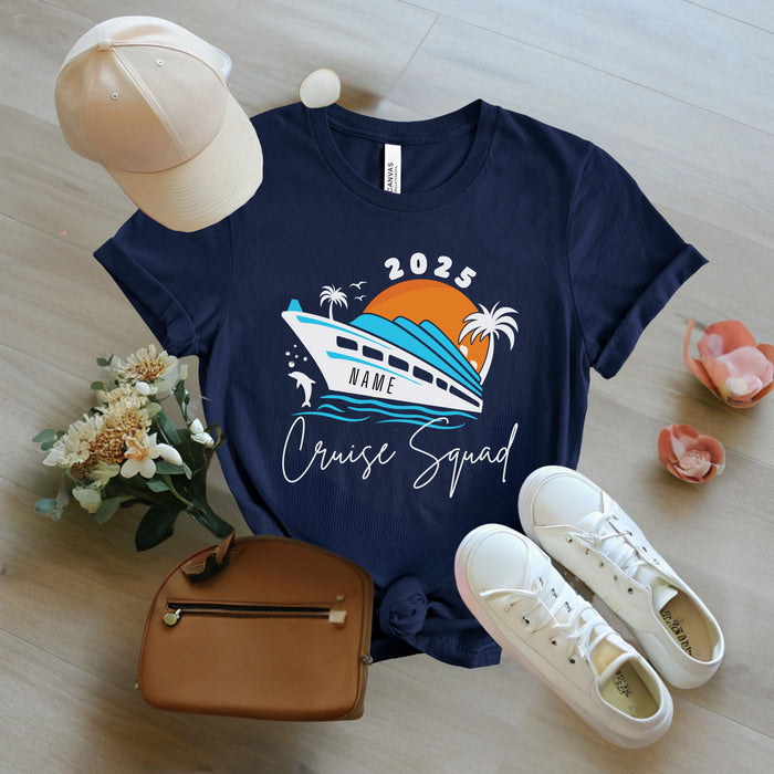 Personalized Cruise Squad Shirt, Custom Travel Shirt, Cruise Crew Shirt, Family Vacation Shirts, Family Vacation, Travel Gift, Vacation Trip