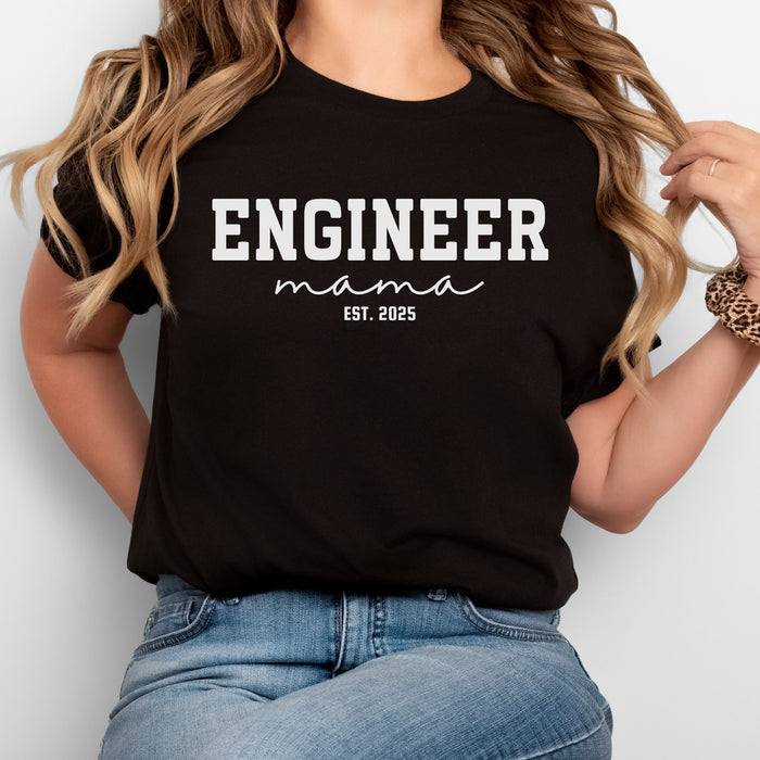 Custom Engineer Mama Shirt, Engineering Student Mom Graduation Gift, New Engineer Mama Gifts, Engineer Shirt, Gift for Engineer Mom