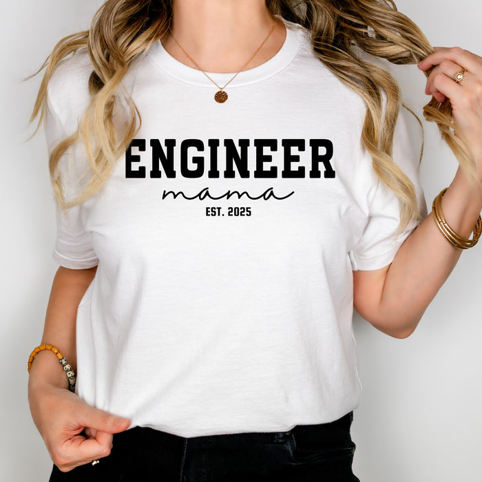Custom Engineer Mama Shirt, Engineering Student Mom Graduation Gift, New Engineer Mama Gifts, Engineer Shirt, Gift for Engineer Mom