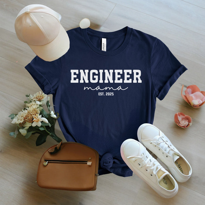 Custom Engineer Mama Shirt, Engineering Student Mom Graduation Gift, New Engineer Mama Gifts, Engineer Shirt, Gift for Engineer Mom