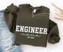 Image of Personalized Engineer Mama sweatshirt Forest Green