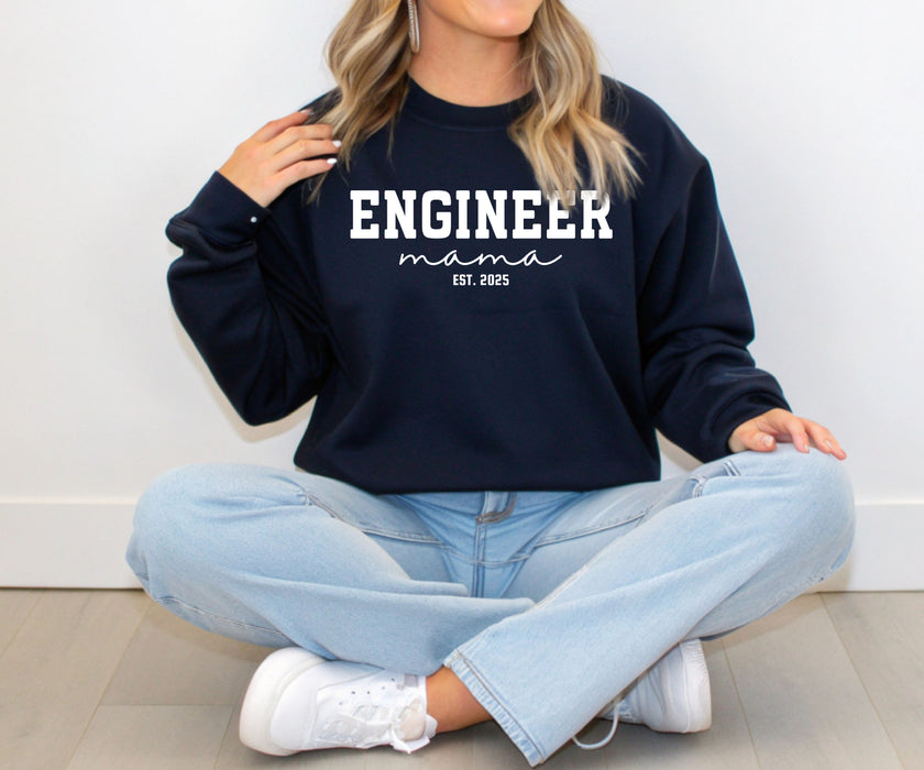 Personalized Engineer Mama sweatshirt, Customized Mama Sweatshirt, Gift for Engineer, Engineer Mom, Profession Tee, Idea Gift for Engineers