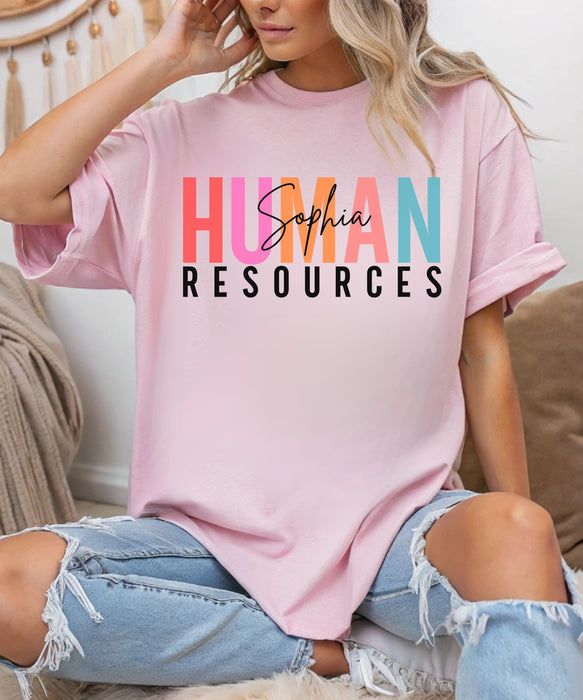 Personalized Human Resources Shirt, Custom Human Resources Shirt, Gift for HR, Human Resources Gift, HR Manager Tee, HR Office Shirt