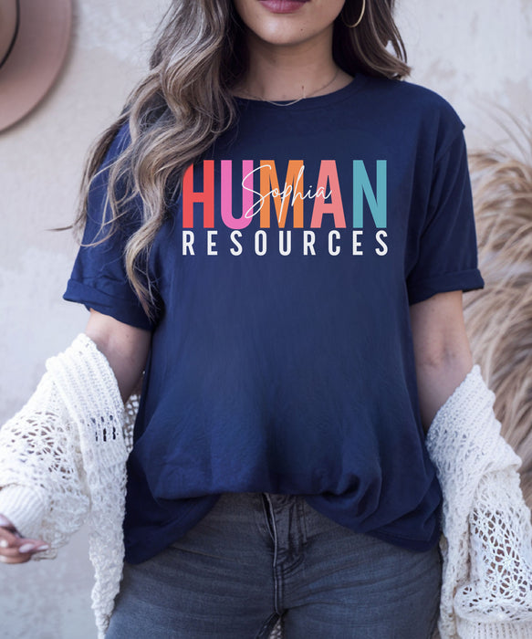 Personalized Human Resources Shirt, Custom Human Resources Shirt, Gift for HR, Human Resources Gift, HR Manager Tee, HR Office Shirt