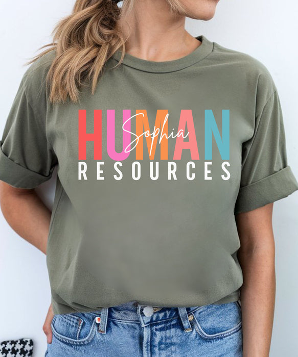 Personalized Human Resources Shirt, Custom Human Resources Shirt, Gift for HR, Human Resources Gift, HR Manager Tee, HR Office Shirt