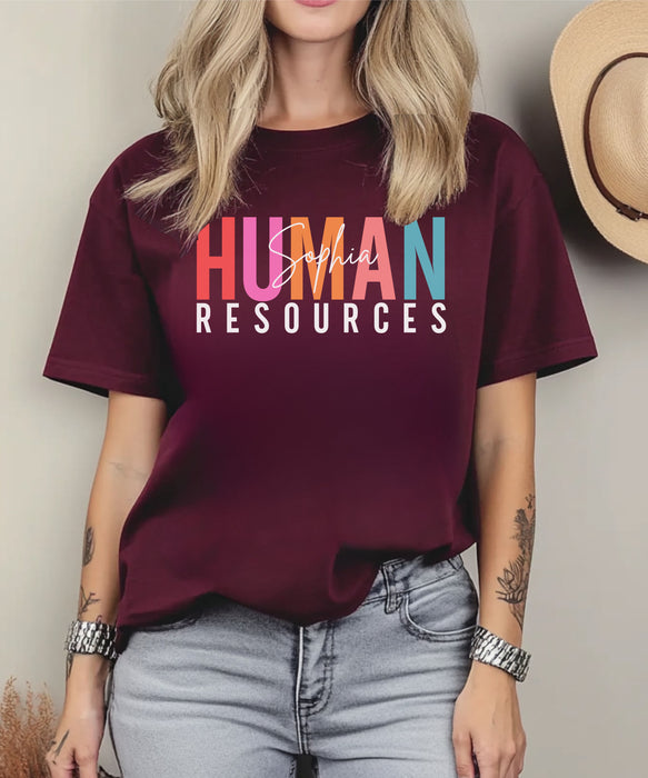 Personalized Human Resources Shirt, Custom Human Resources Shirt, Gift for HR, Human Resources Gift, HR Manager Tee, HR Office Shirt