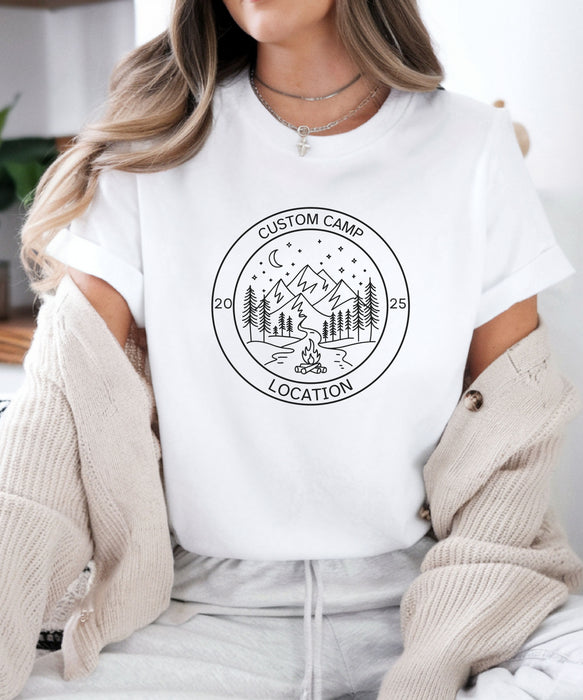 Custom Camp Shirt, Custom Hiking Shirt, Camp Life Shirt, Camping Friend Gift, Summer Camp Shirt, Family Camping, Personalized Camp Shirt