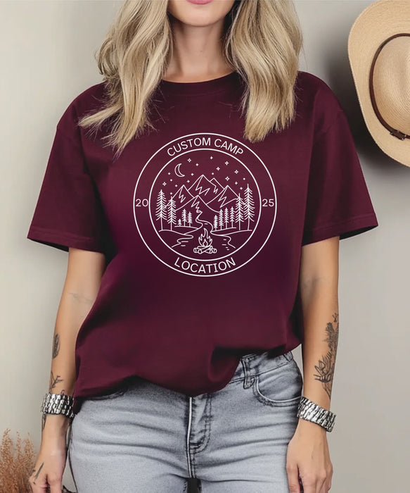 Custom Camp Shirt, Custom Hiking Shirt, Camp Life Shirt, Camping Friend Gift, Summer Camp Shirt, Family Camping, Personalized Camp Shirt