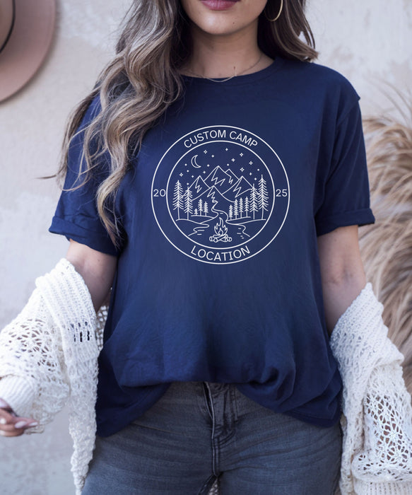 Custom Camp Shirt, Custom Hiking Shirt, Camp Life Shirt, Camping Friend Gift, Summer Camp Shirt, Family Camping, Personalized Camp Shirt
