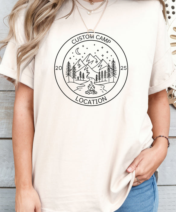 Custom Camp Shirt, Custom Hiking Shirt, Camp Life Shirt, Camping Friend Gift, Summer Camp Shirt, Family Camping, Personalized Camp Shirt