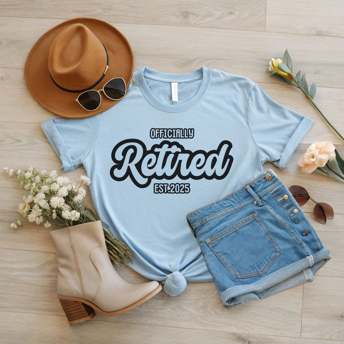 Retro Officially Retired Shirt, Custom Retired Shirt, Retirement Shirt, Gift for Retirement, Funny Retired Shirt, Retired Gift coworker boss