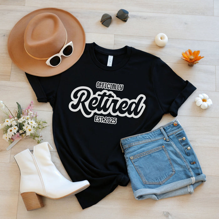 Retro Officially Retired Shirt, Custom Retired Shirt, Retirement Shirt, Gift for Retirement, Funny Retired Shirt, Retired Gift coworker boss
