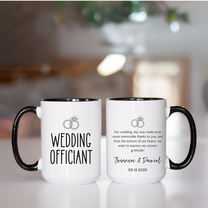 Wedding Officiant Gift Mug, Wedding Officiant Proposal Mug, Best Officiant Ever, Wedding Gift, Wedding Party Gift, Thank you Wedding Gift