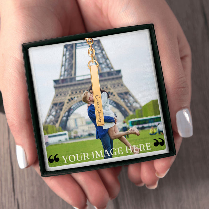 Names Keychain – Personalized Engraved Keychain with Custom Names, Perfect Gift for Loved Ones & Special Occasions