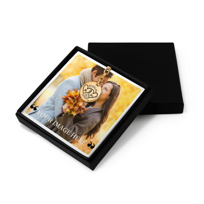 20th Anniversary Gift for Him or Her – Coin Keychain for 20 Years of Love – Custom Keepsake for Husband, Wife, Partner – Unique Token