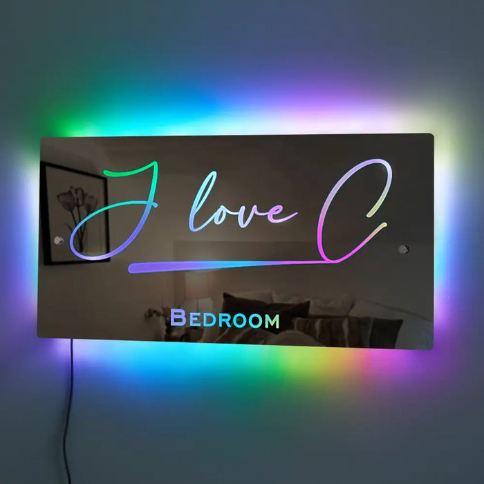 Hot Sale Personalised Name Mirror - Light Up Mirror