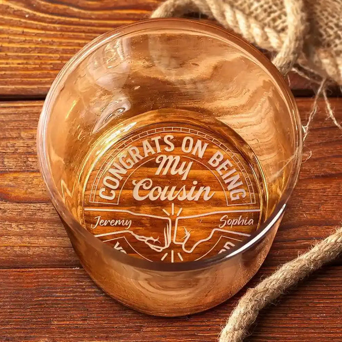 Custom Engraved Whiskey Glass Personalized Brother Gift Congrats On Being My Brother Father’s Day Groomsmen Birthday Gift Gift for Him