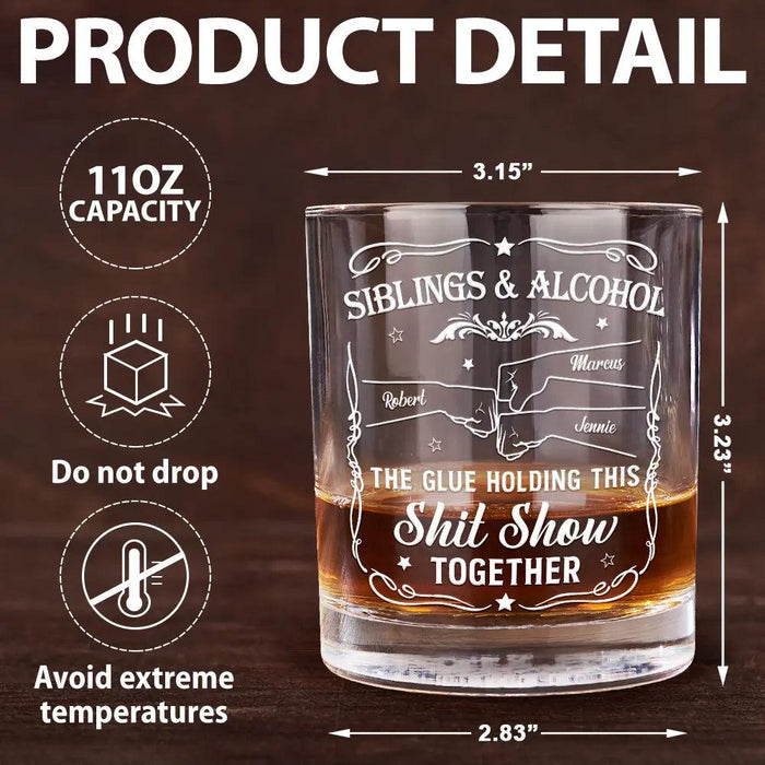 Personalized Whiskey Glass for Friend Alcohol Lover Gift for Best Friend Birthday Gift for Cousin Drinking Gift for Him Funny Whiskey Glass