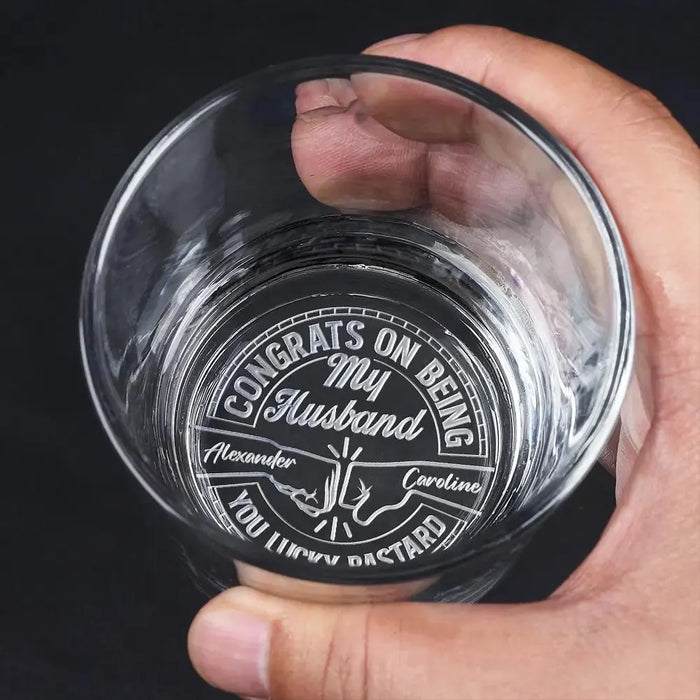 Custom Engraved Whiskey Glass Personalized Brother Gift Congrats On Being My Brother Father’s Day Groomsmen Birthday Gift Gift for Him