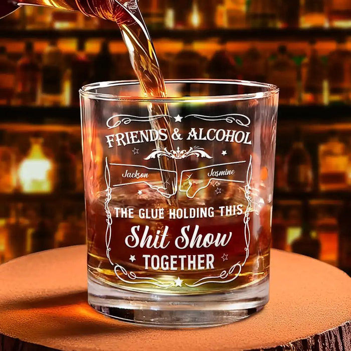 Personalized Whiskey Glass for Friend Alcohol Lover Gift for Best Friend Birthday Gift for Cousin Drinking Gift for Him Funny Whiskey Glass