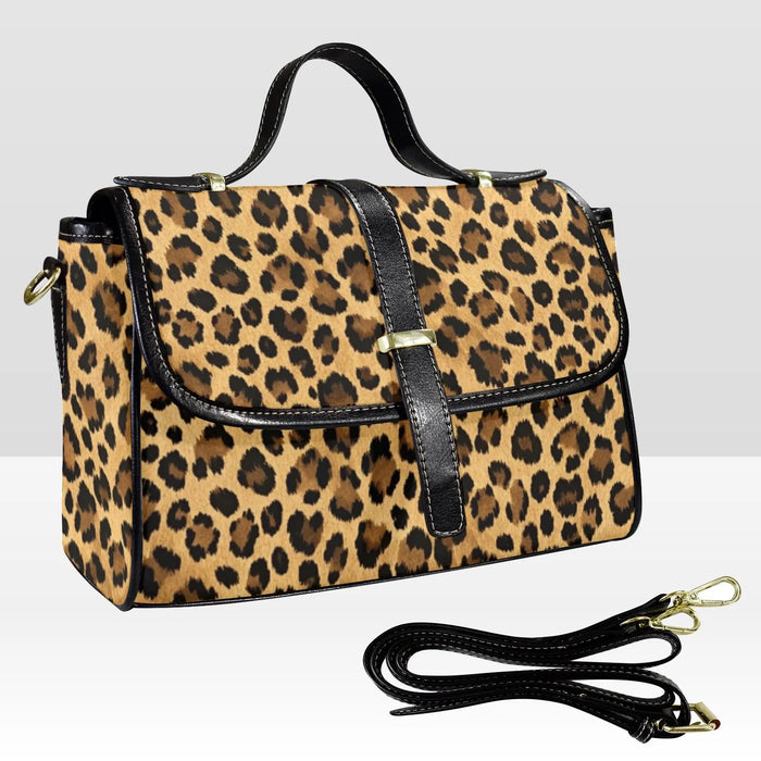 Leopard Print Multi Function Leather Satchel Stylish Durable Handbag for Women Shoulder Crossbody Purse Wallet Model 1739