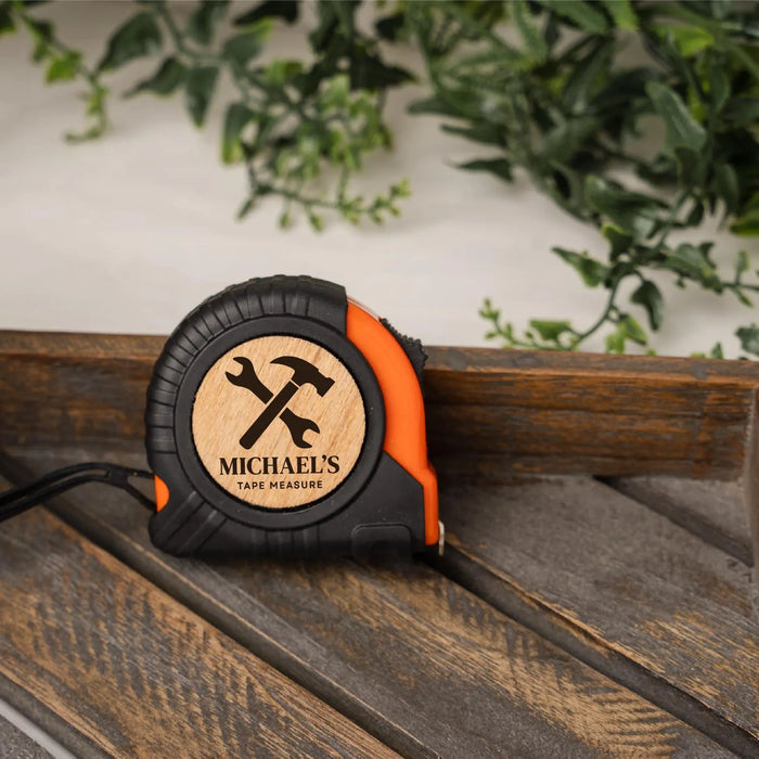 Personalized Name Tape Measure Fathers Day Gift for Dad Custom Tape Measure for Uncle Brother Gift Engraved Tool for Him DIY Gift