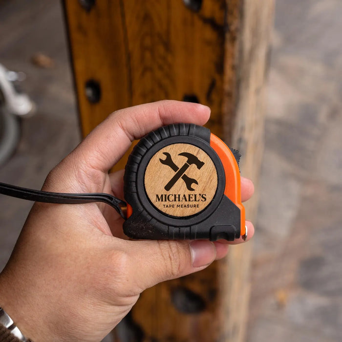 Personalized Name Tape Measure Fathers Day Gift for Dad Custom Tape Measure for Uncle Brother Gift Engraved Tool for Him DIY Gift