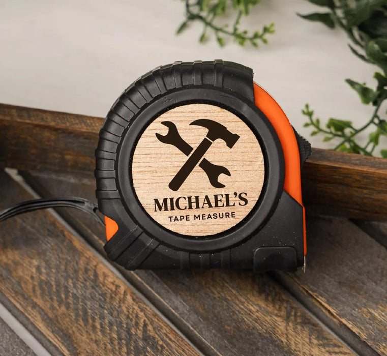 Personalized Name Tape Measure Fathers Day Gift for Dad Custom Tape Measure for Uncle Brother Gift Engraved Tool for Him DIY Gift