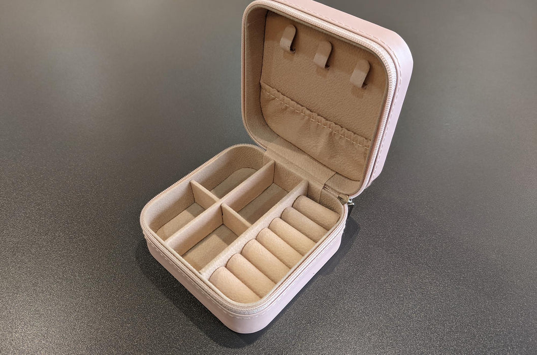 Personalized Pink Birth Flower Jewelry Box Custom Jewelry Organizer Storage Box Gift for Her Birthday Gift for Mom Sister Wife Friend