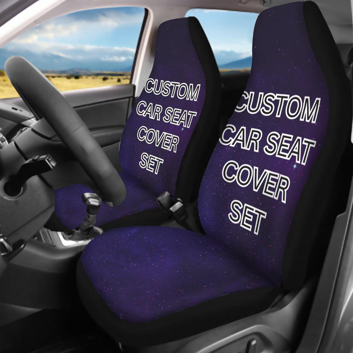 Personalized Car Seat Cover Set Custom Premium Polyester Spandex Fabric Durable Elastic Car Seat Covers Easy Installation for Cars and SUVs