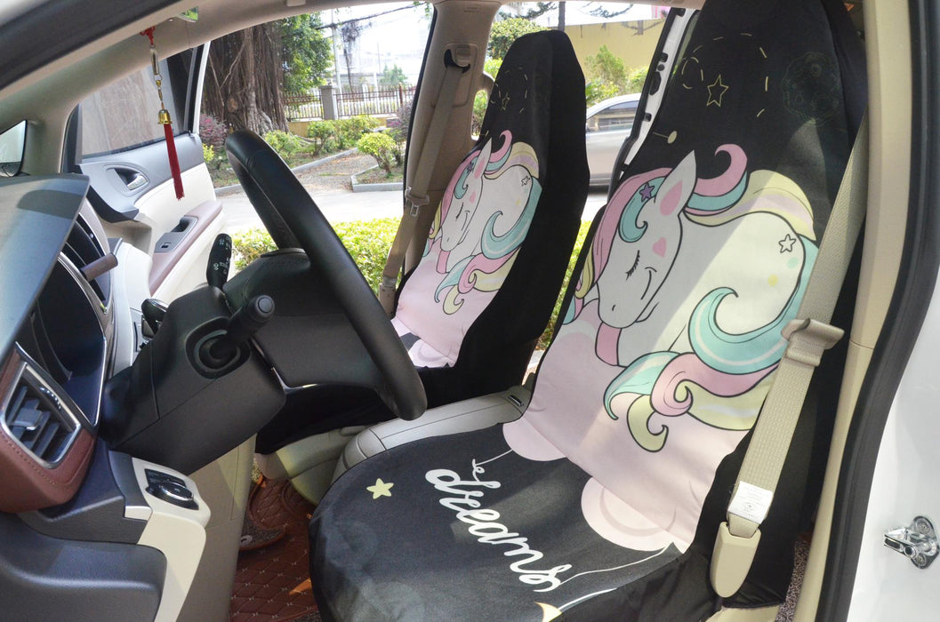 Personalized Car Seat Cover Set Custom Premium Polyester Spandex Fabric Durable Elastic Car Seat Covers Easy Installation for Cars and SUVs