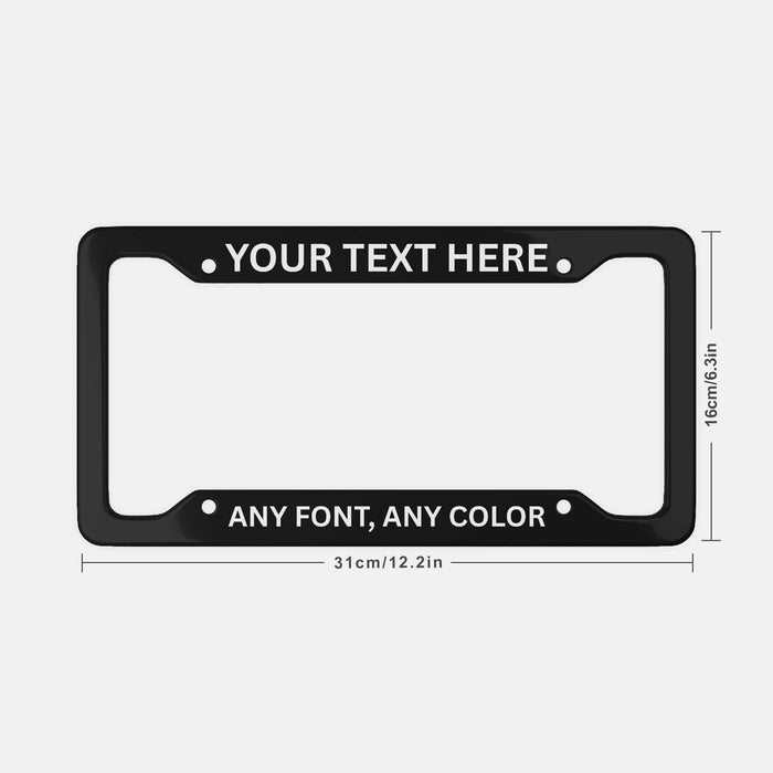 Custom License Plate Frame Personalized Car Accessories Cute Car Decor for Women Funny License Plate Holder Custom Text Car Gift