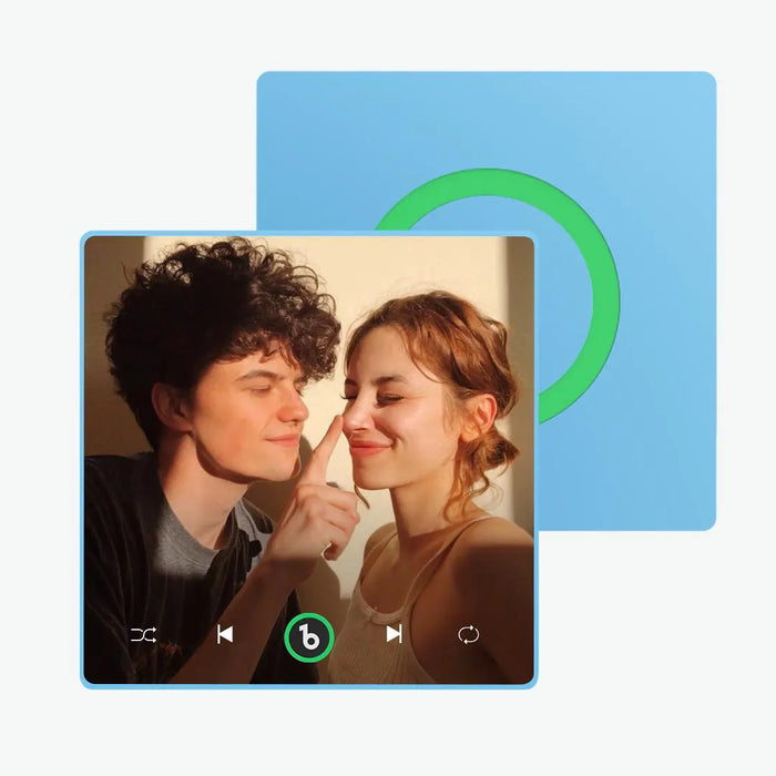 Custom Music Fridge Magnet with Photo Bluetooth 4.0 Personalized Magnet Gift for Him Her Romantic Gift for Boyfriend Girlfriend Home Decor