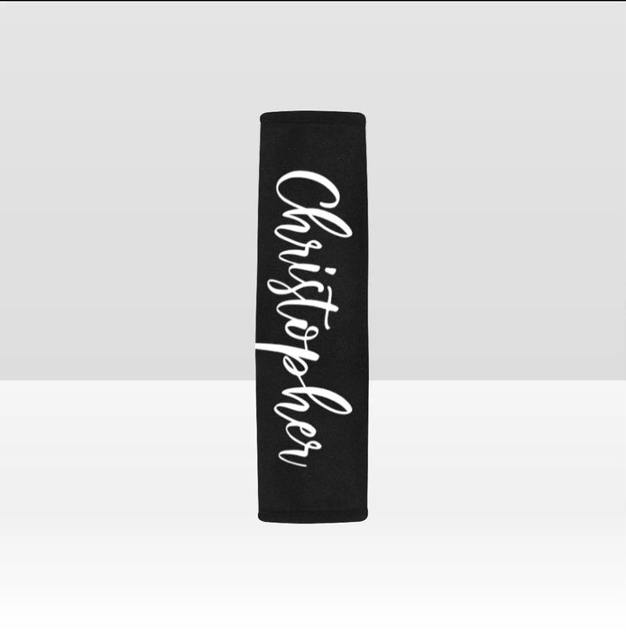 Personalized Car Seat Belt Cover Custom Name Seatbelt Pad Custom Car Accessories Comfortable Strap Cover Gift for Driver Passenger Travel