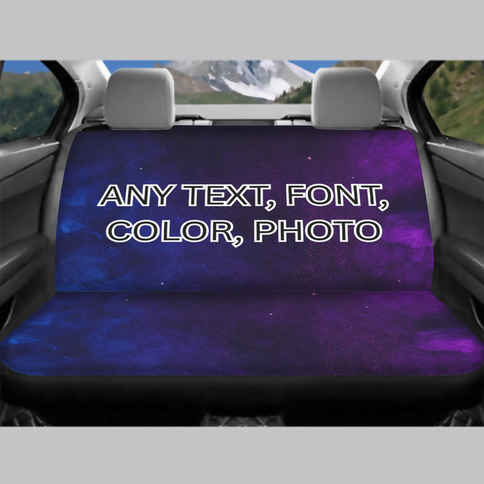 Personalized Car Seat Cover Set Custom Premium Polyester Spandex Fabric Durable Elastic Car Seat Covers Easy Installation for Cars and SUVs