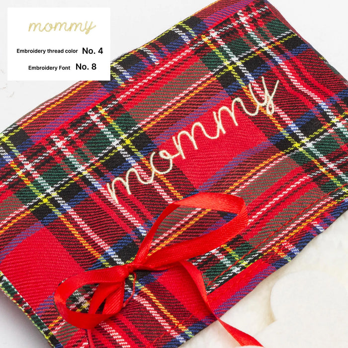 Personalized Claw Shaped Christmas Stocking Custom Embroidered Name Knit Stocking Holiday Decor for Kids Adults Pet Lover Gift