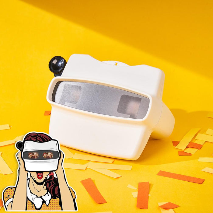 Custom 3D Viewfinder Personalized Photo Reel Retro Viewer Unique Christmas Gift with Your Own Pictures and Text Memory Keepsake
