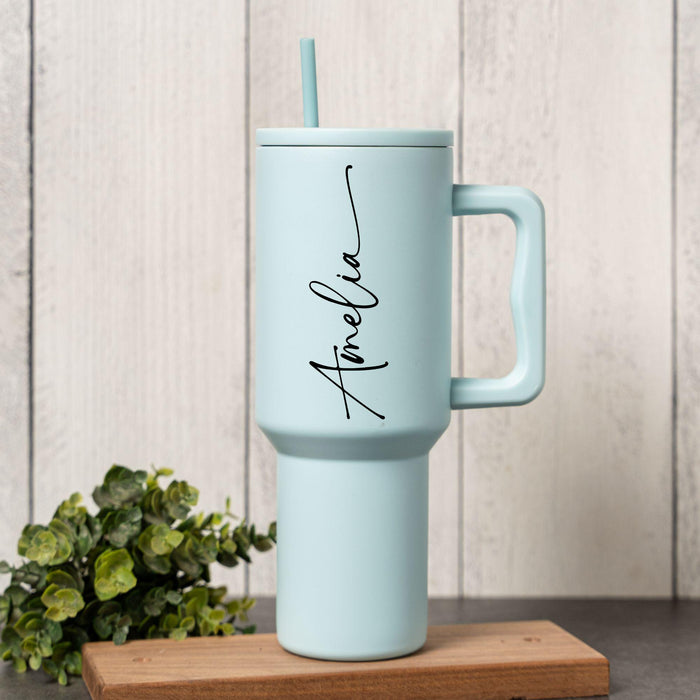 Personalized Name Stainless Steel Tumbler Custom Bridesmaid Gift Birthday Gift Mother’s Day Gift Wedding Gift for Colleague