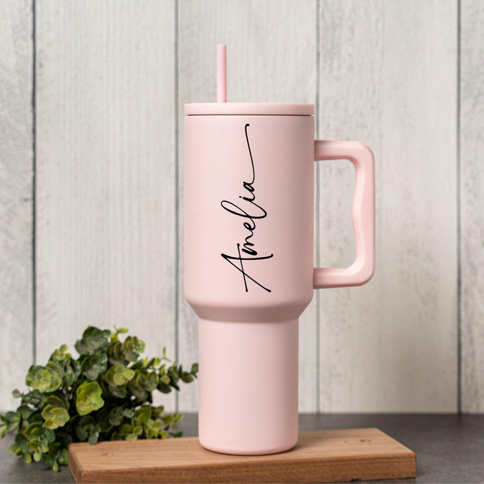 Personalized Name Stainless Steel Tumbler Custom Bridesmaid Gift Birthday Gift Mother’s Day Gift Wedding Gift for Colleague