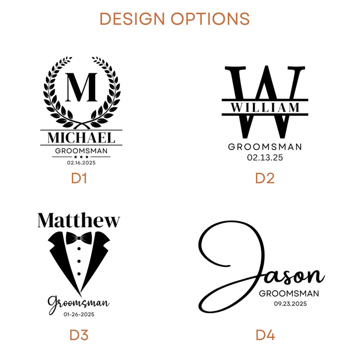 Groomsman Gift Personalized Beverage Holder Custom Engraved Can Cooler Beer Holder Wedding Party Favor Groomsmen Proposal Best Man Gift Idea