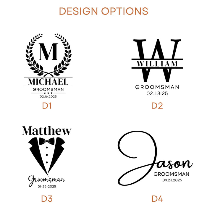 Personalized Groomsman Can Cooler: Custom Etched Insulated Beverage Holder