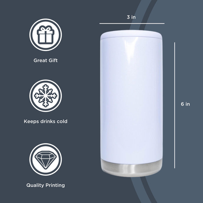 Personalized Slim Can Cooler Stainless Insulated Can Cooler Custom Seltzer Can Holder Bridesmaid Gift Wedding Party Favor or Birthday Gift