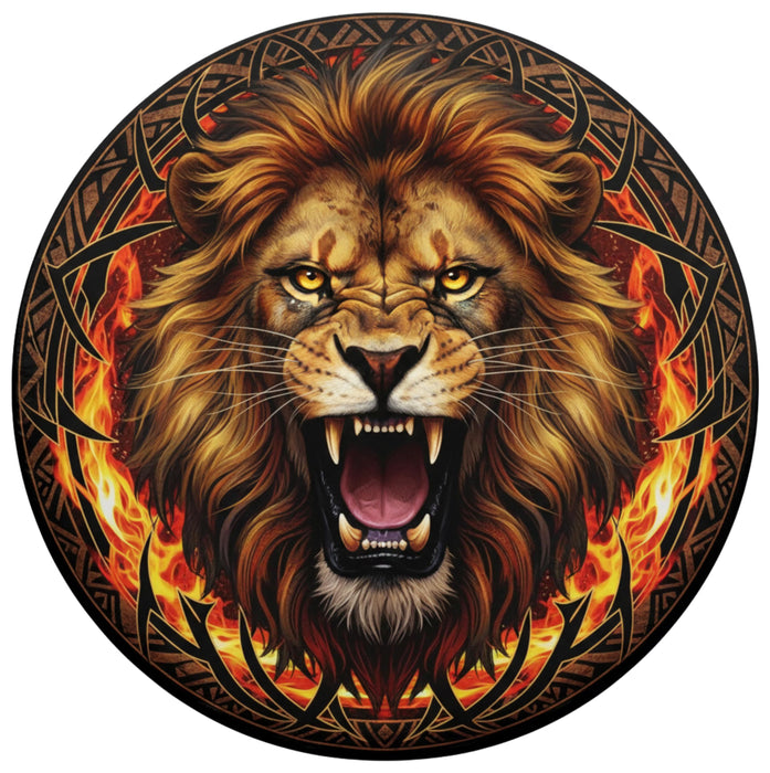 Lion Spare Tire Cover Camper RV Jeep Van Wildlife Safari Car Accessory Outdoor Adventure Vehicle Gift Animal Lover Tire Cover