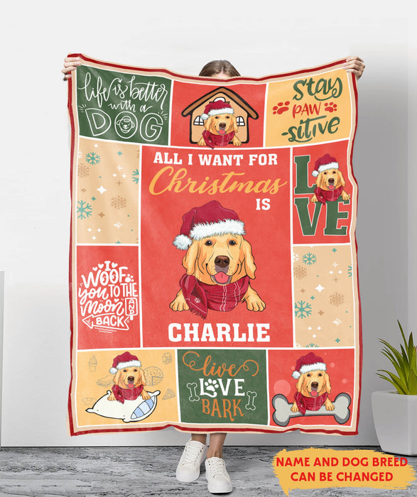 All I want - Personalized Custom Fleece Blanket