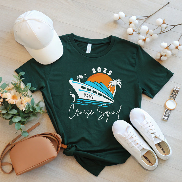 Personalized Cruise Squad Shirt, Custom Travel Shirt, Cruise Crew Shirt, Family Vacation Shirts, Family Vacation, Travel Gift, Vacation Trip