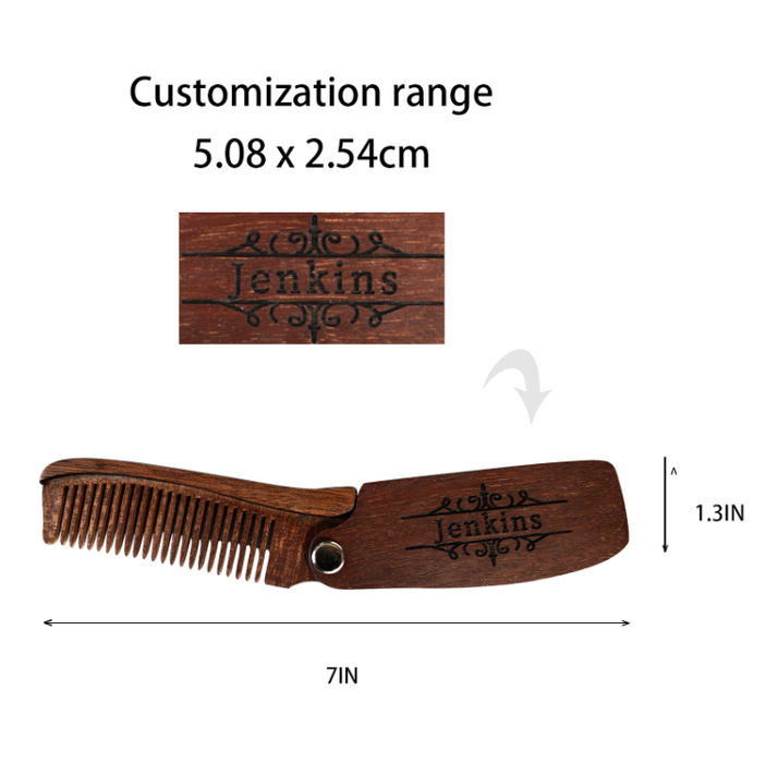 Wooden Folding Comb